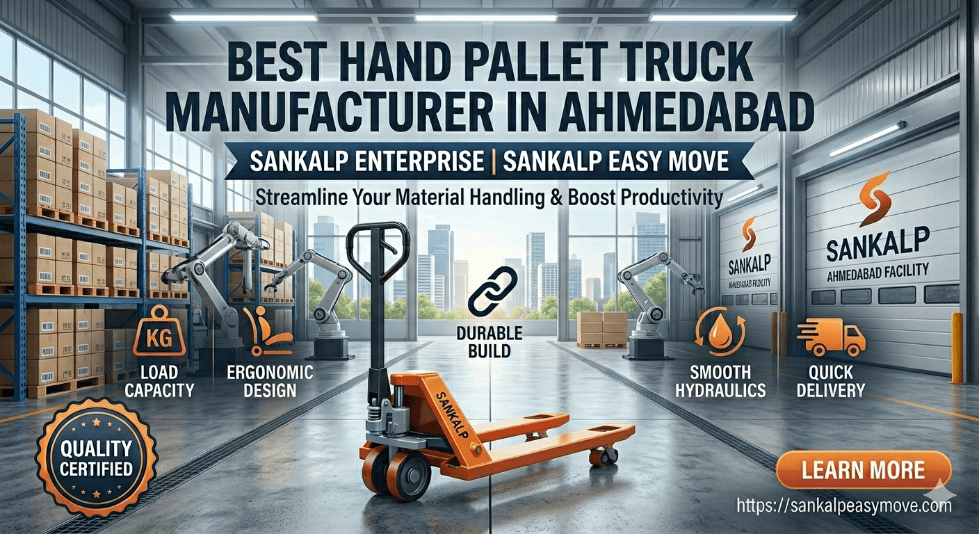 Sankalp Easy Move Hand Pallet Truck Manufacturer in Ahmedabad Gujarat